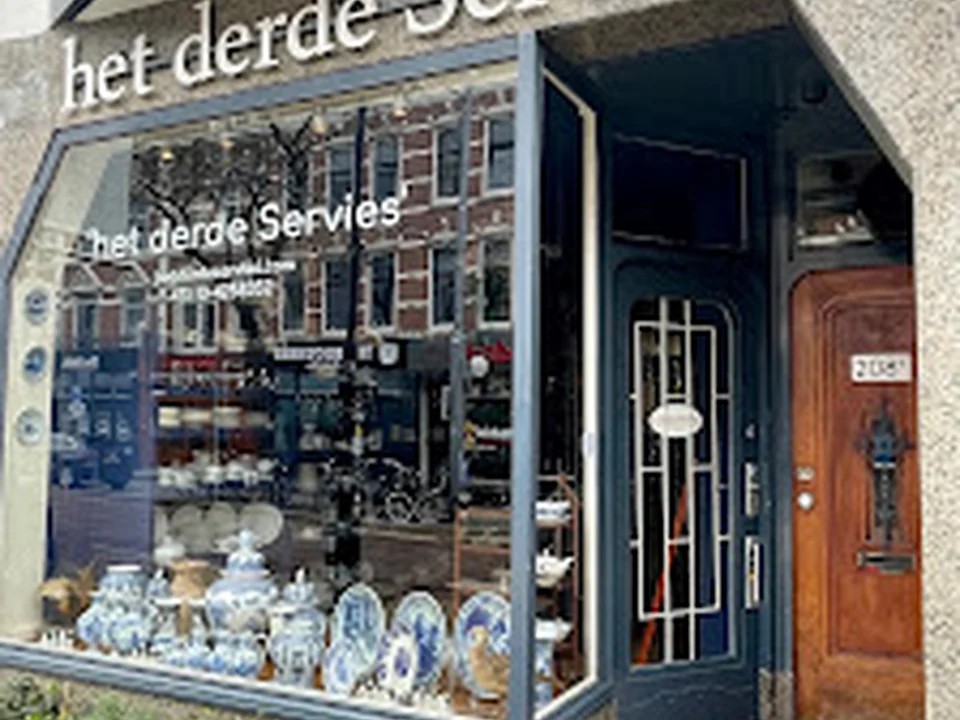 het derde Servies, winkel in oude serviezen, Rotterdam
