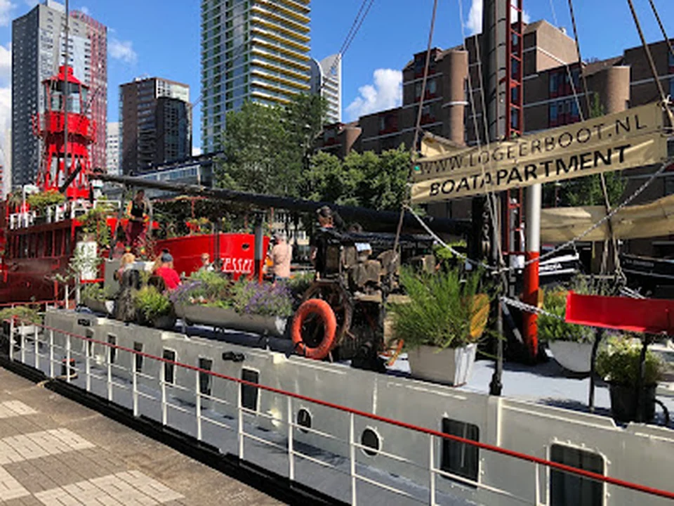 Logeerboot, overnachten Rotterdam